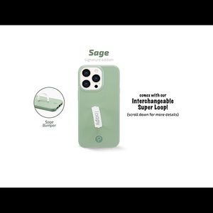 Free Shipping! Brand New Sage iPhone 13 pro Loopy Case